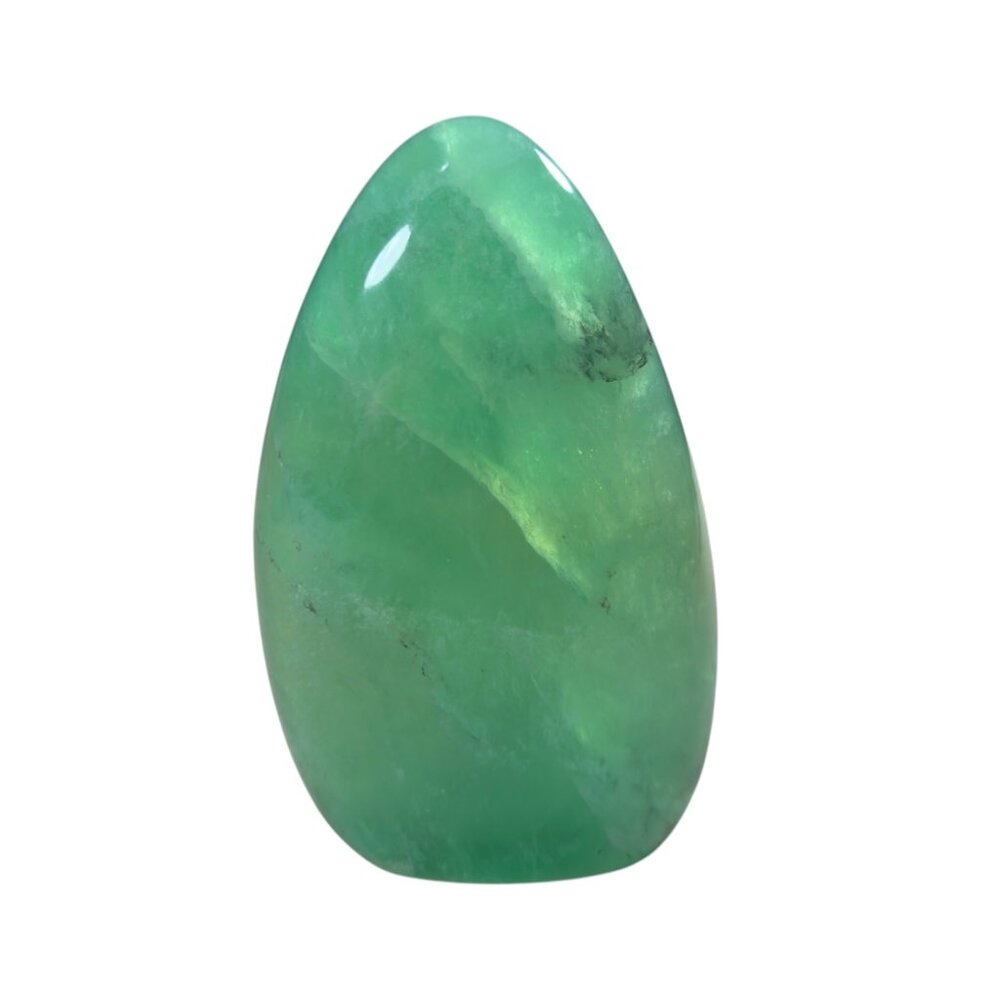 Fluorite Freeform Polished Green Stone Crystal Mineral 4.75 In Tall Decor China